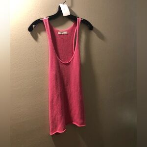 Pink sweater tank